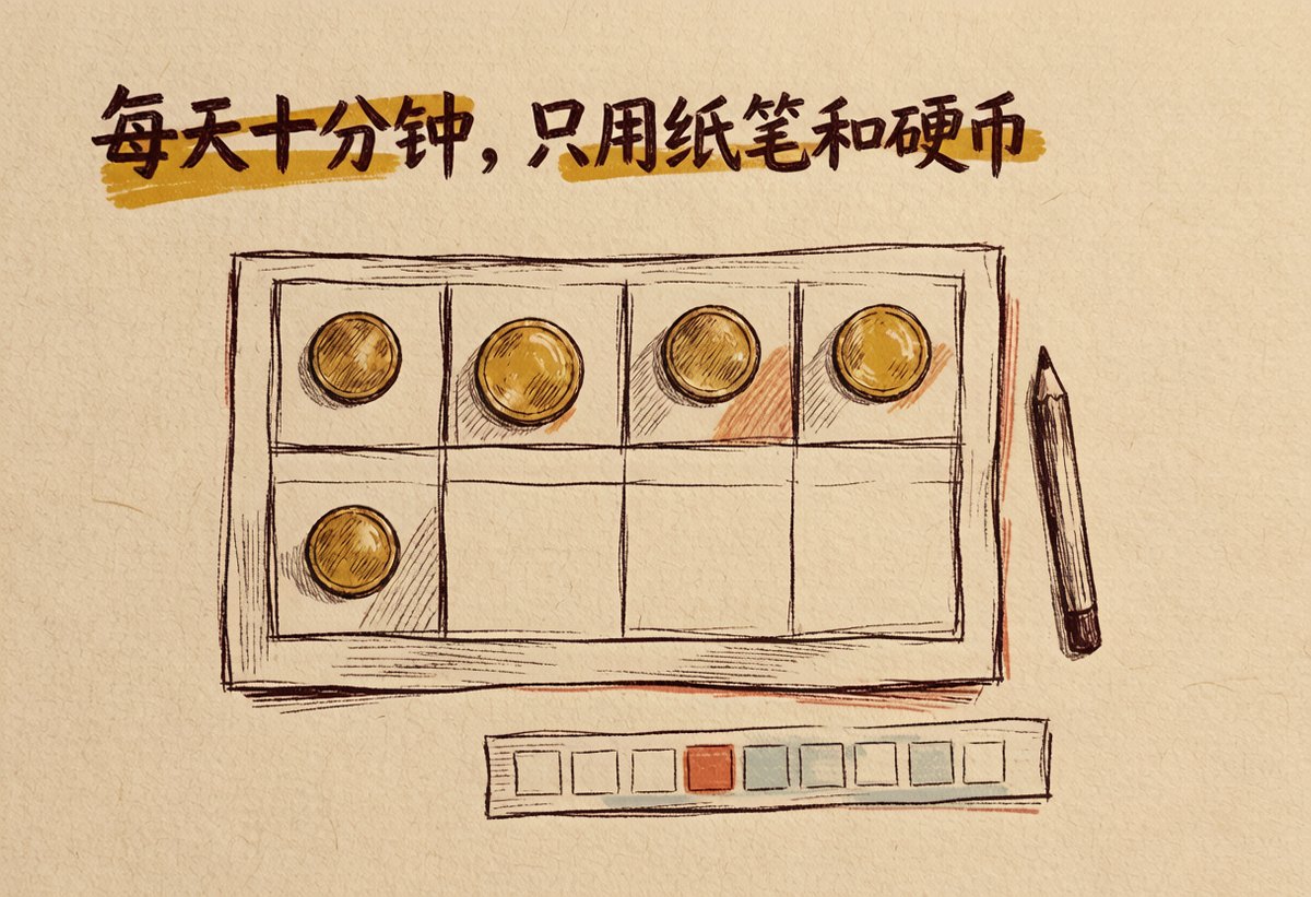 每天十分钟，只用纸笔和硬币