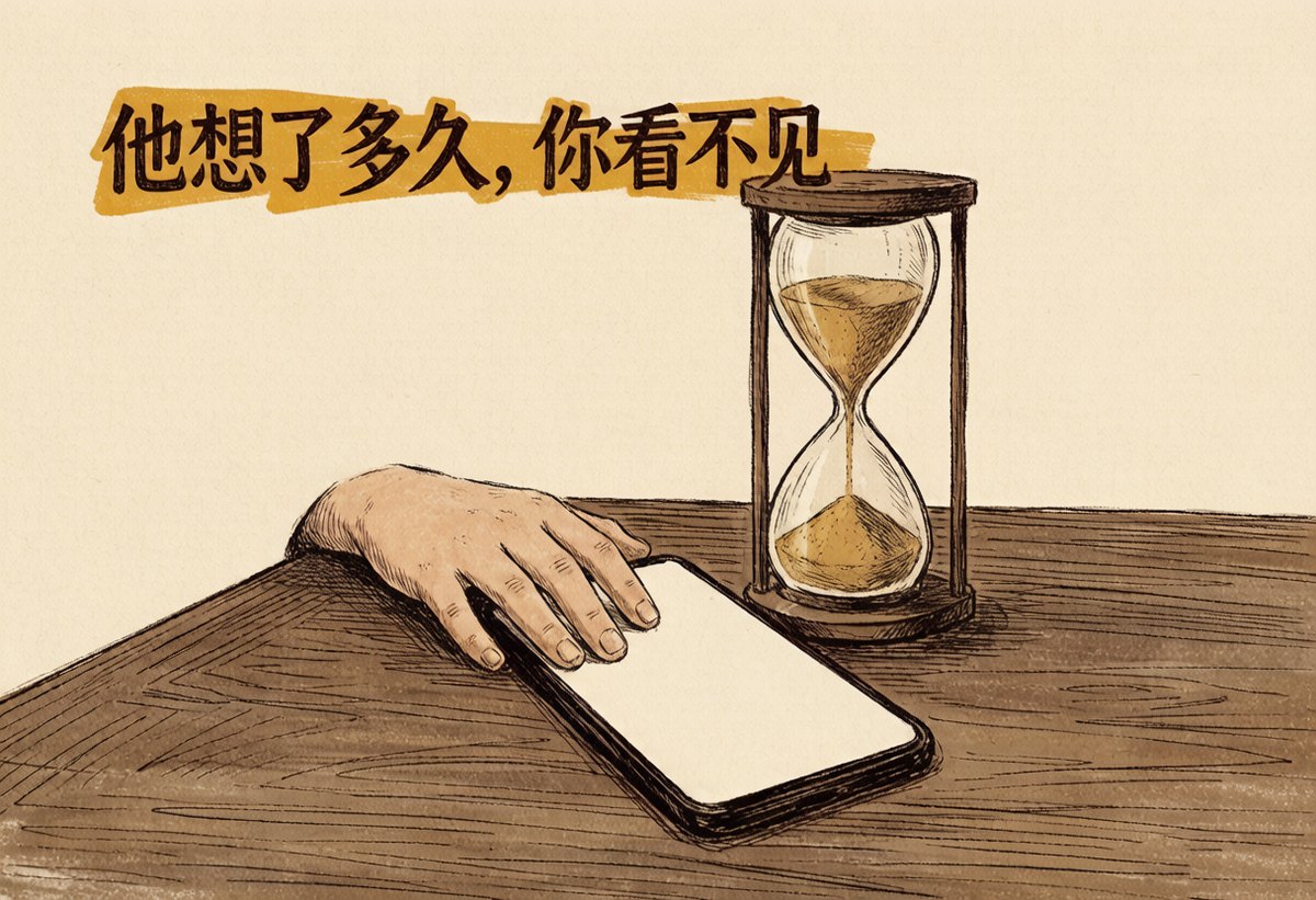 他想了多久，你看不见